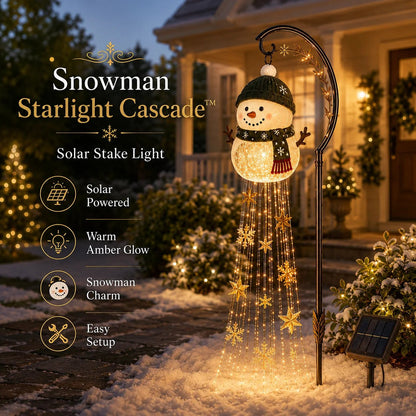 🔥Buy 2 Get 20% OFF🔥☃️ Snowman Sparkle Solar Garden Light